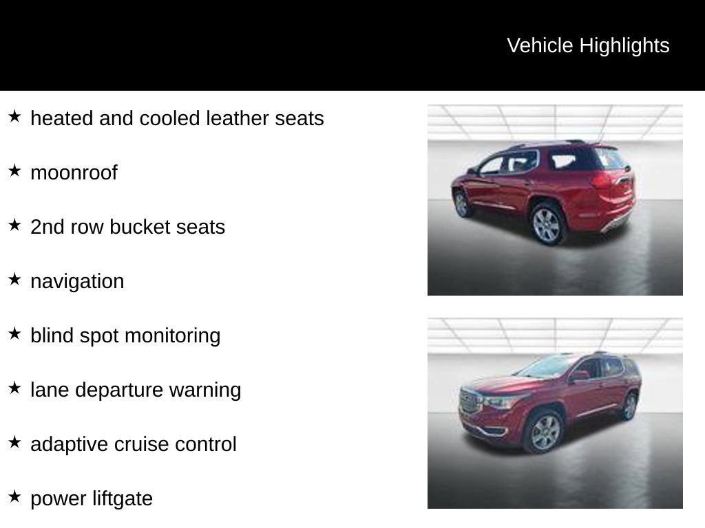 Used 2019 GMC Acadia Denali w/ Technology Package image 10