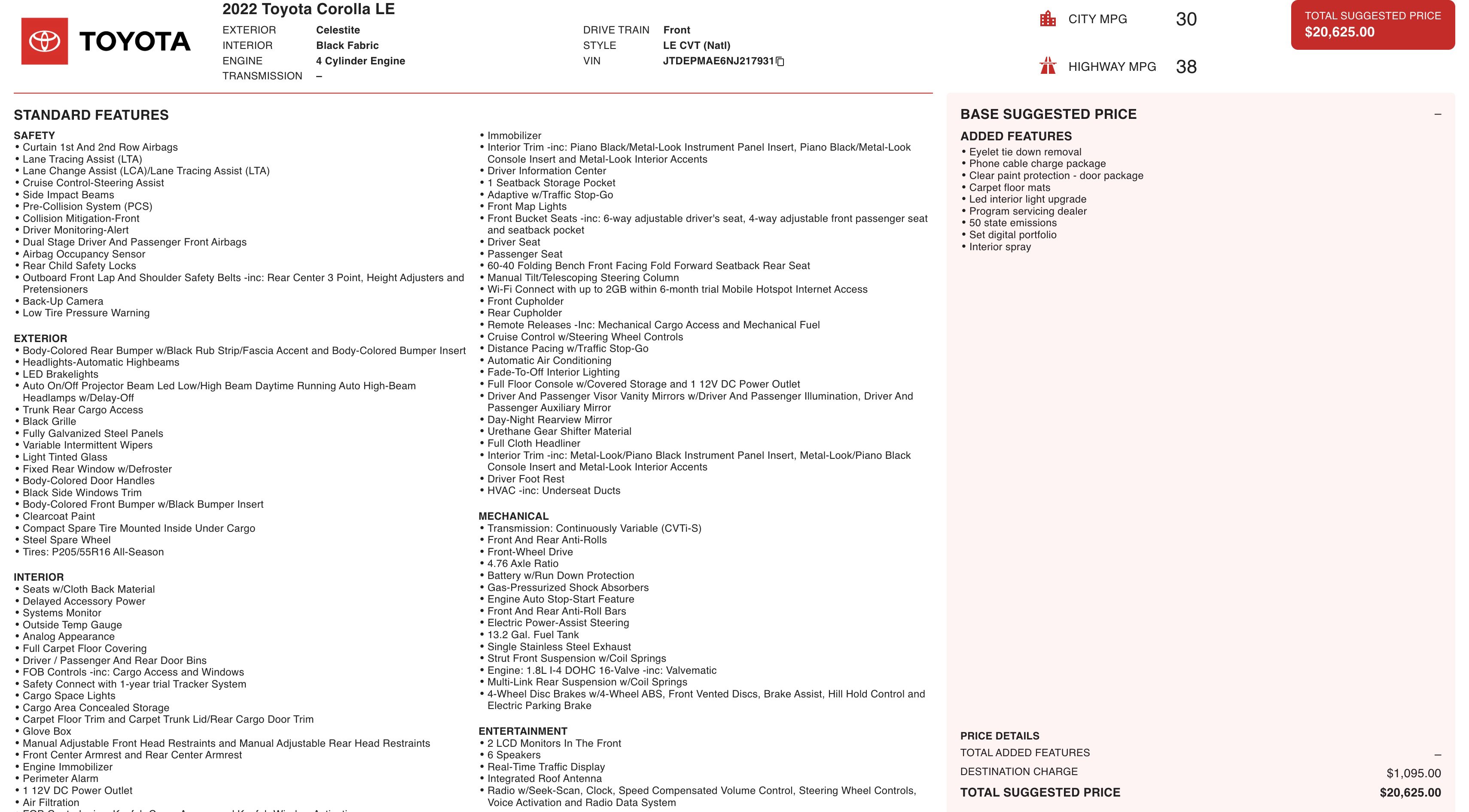 Used 2022 Toyota Corolla LE image 3