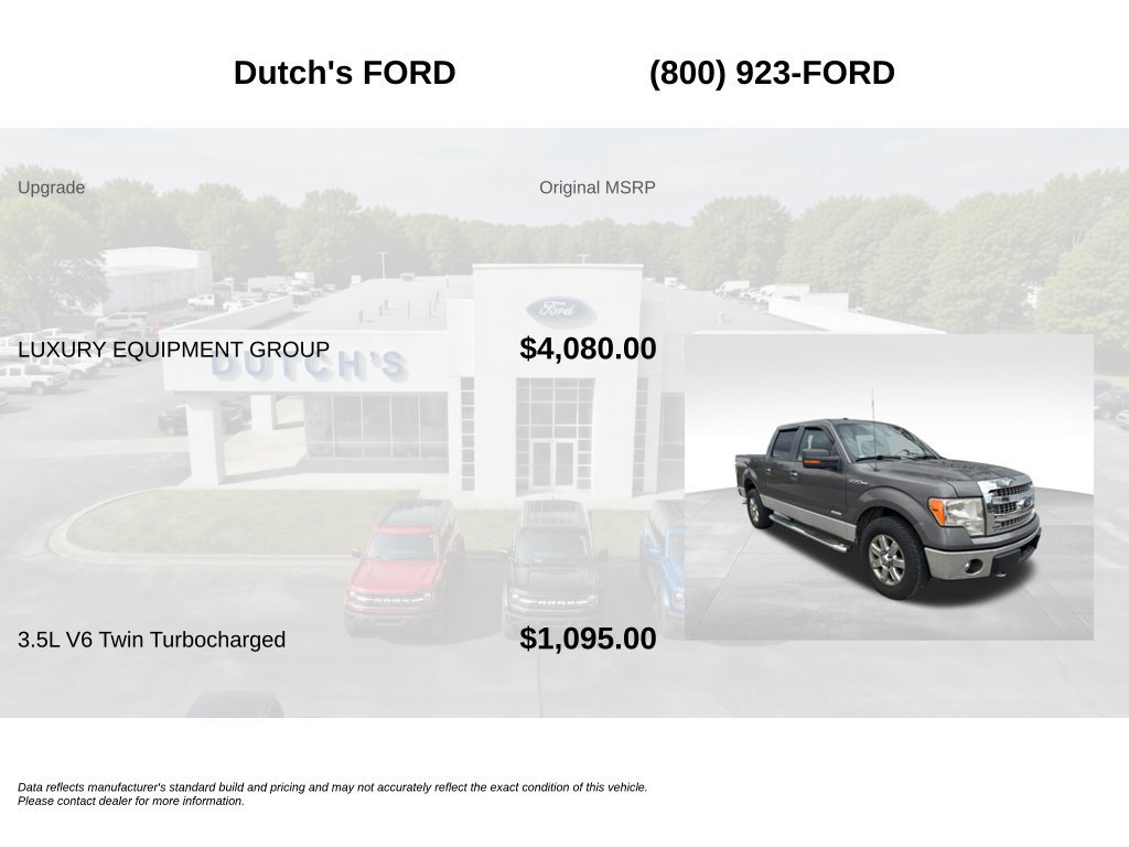 Used 2013 Ford F150 XLT w/ Luxury Equipment Group AWD/4WD image 5