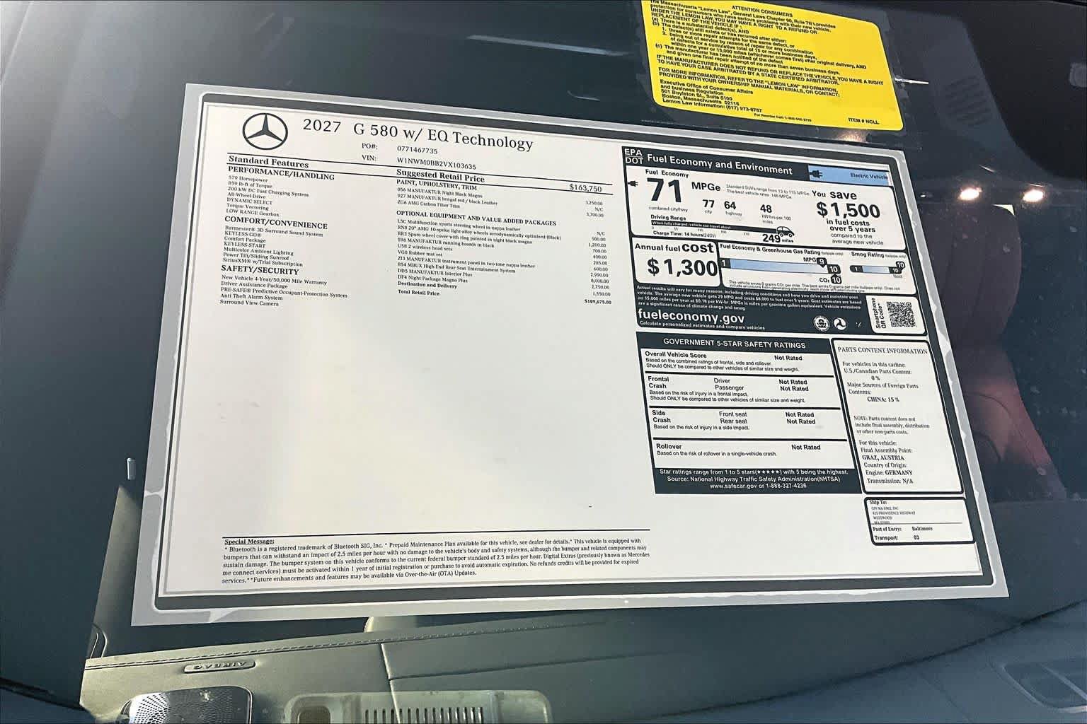 New 2027 Mercedes-Benz G 580 e image 16