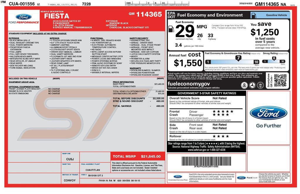 Used 2016 Ford Fiesta ST image 3