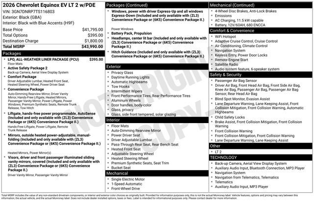 New 2026 Chevrolet Equinox EV LT image 30