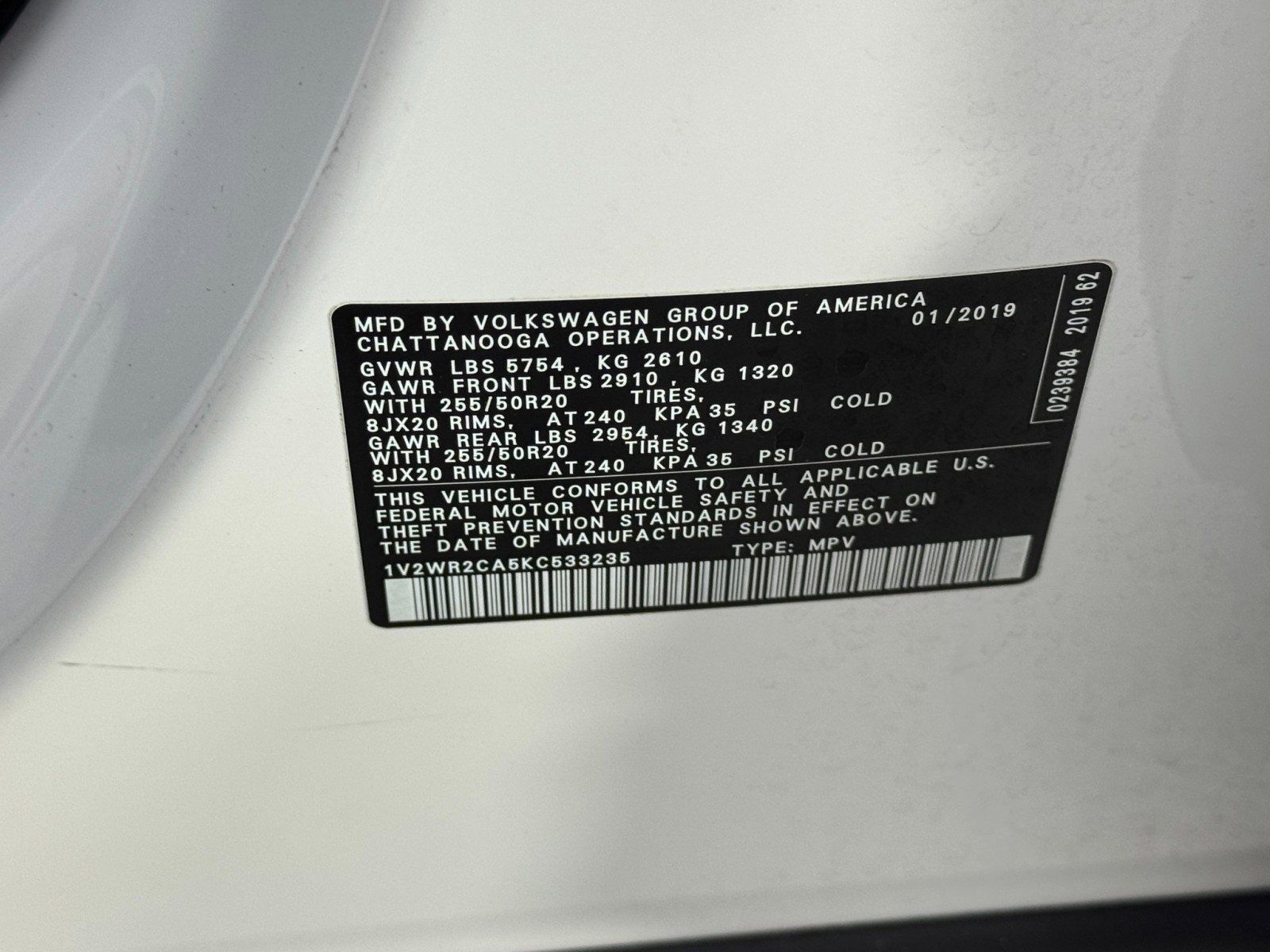 Used 2019 Volkswagen Atlas SE w/ Towing Package image 44