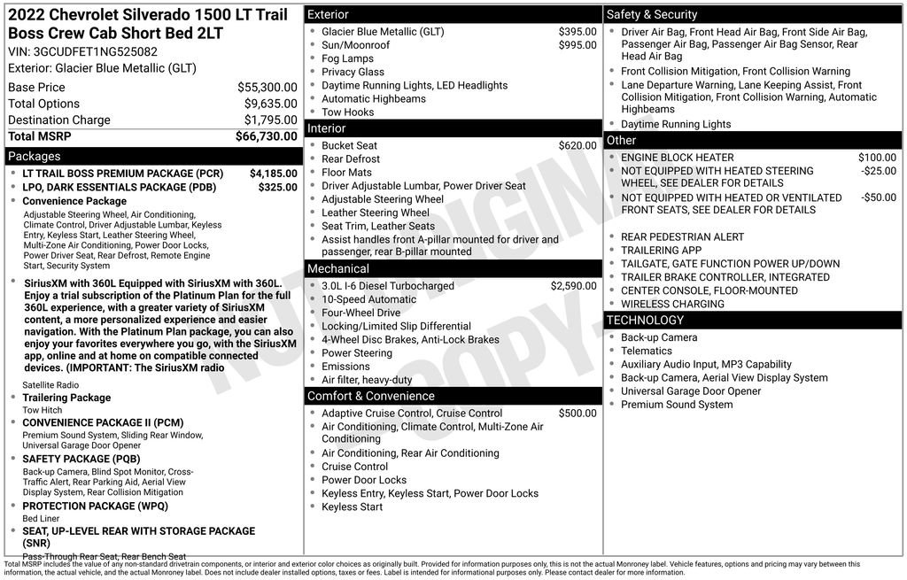 Used 2022 Chevrolet Silverado 1500 LT Trail Boss w/ LT Trail Boss Premium Package AWD/4WD image 4