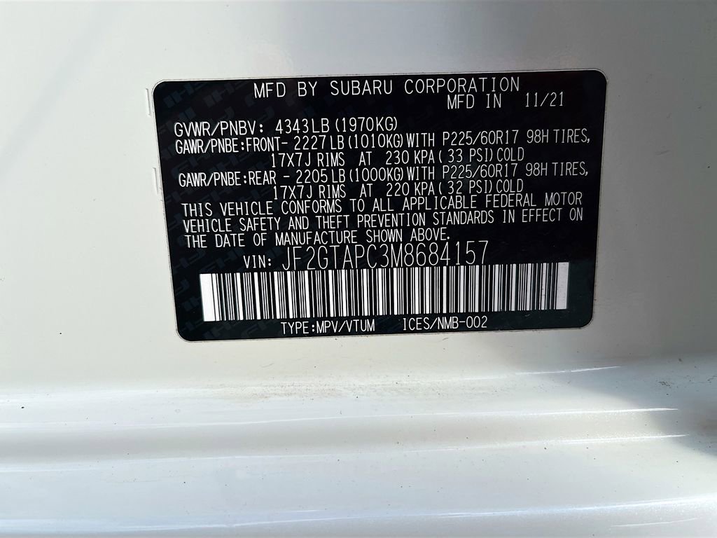 Used 2021 Subaru Crosstrek 2.0i Premium w/ Popular Package #2 AWD/4WD image 30