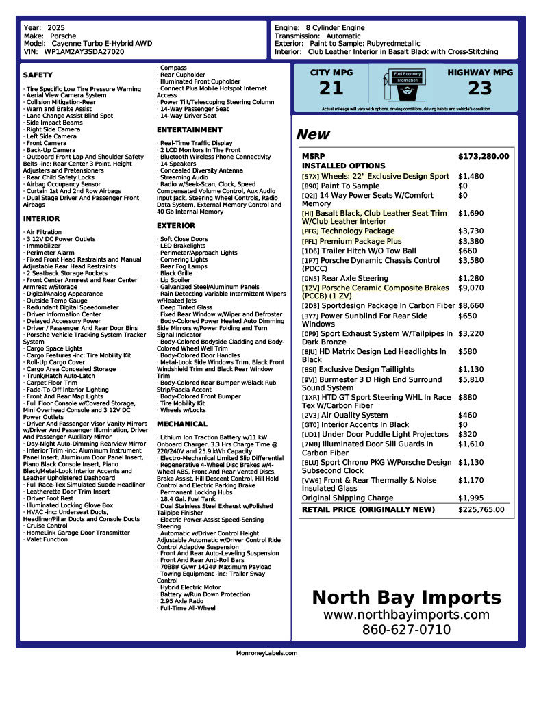 Used 2025 Porsche Cayenne Turbo AWD/4WD image 20