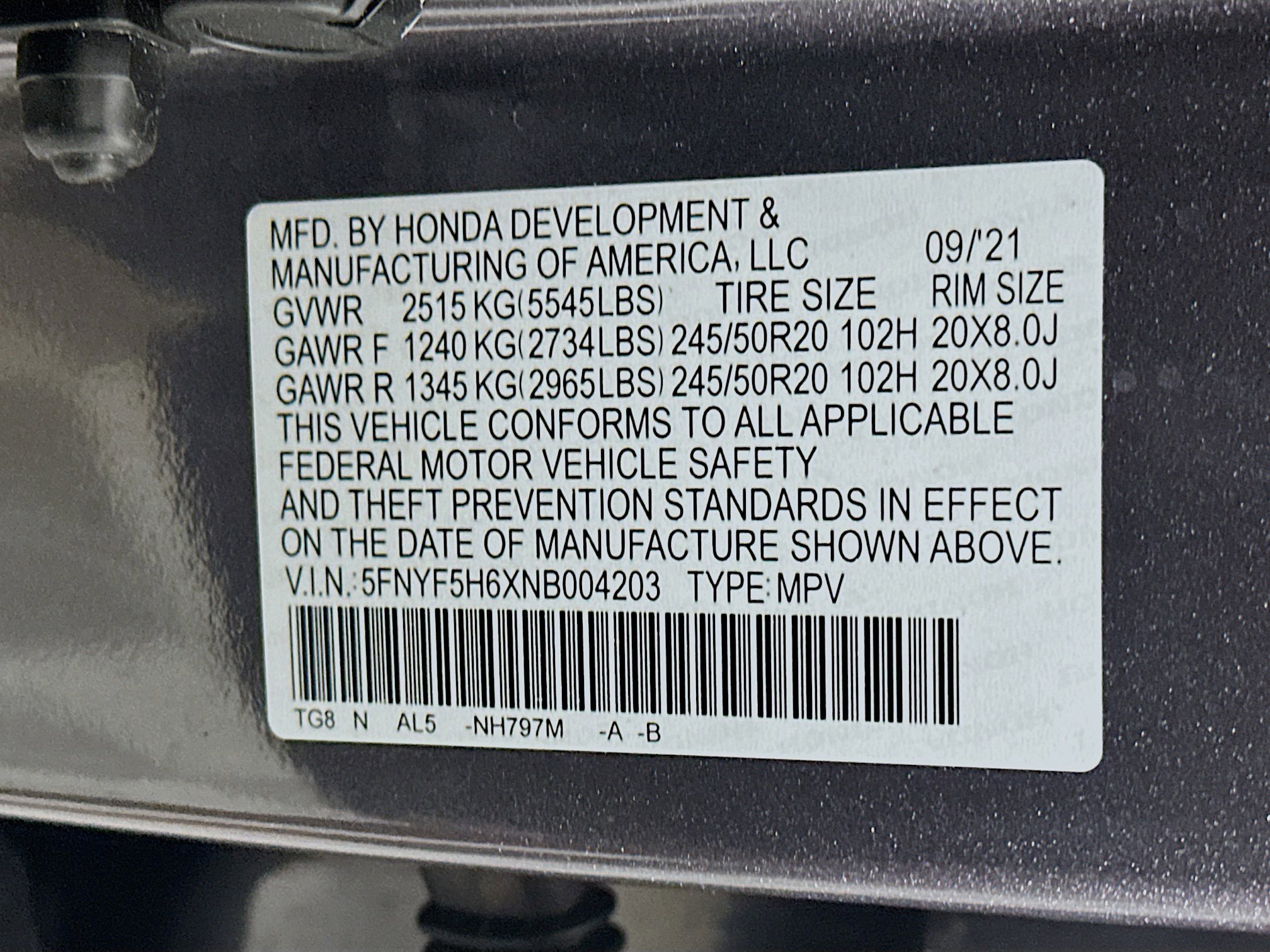 Used 2022 Honda Pilot Touring image 12