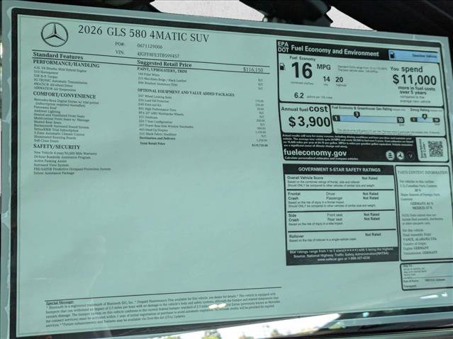New 2026 Mercedes-Benz GLS 580 4MATIC image 19