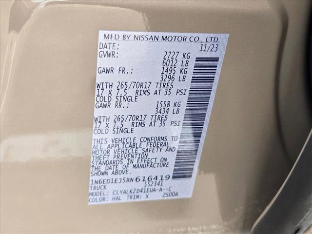 Used 2024 Nissan Frontier Pro-X w/ Technology Package image 23