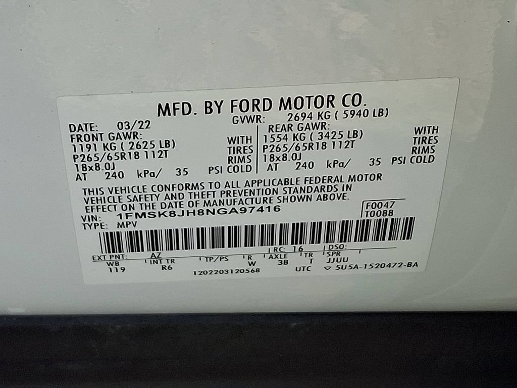 Certified 2022 Ford Explorer Timberline AWD/4WD image 28