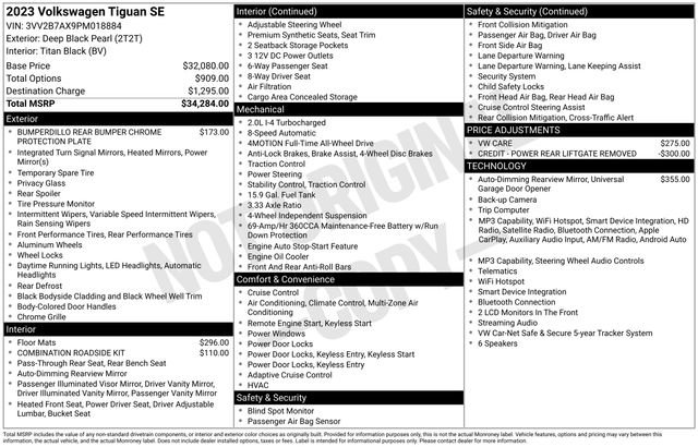 Certified 2023 Volkswagen Tiguan SE image 39