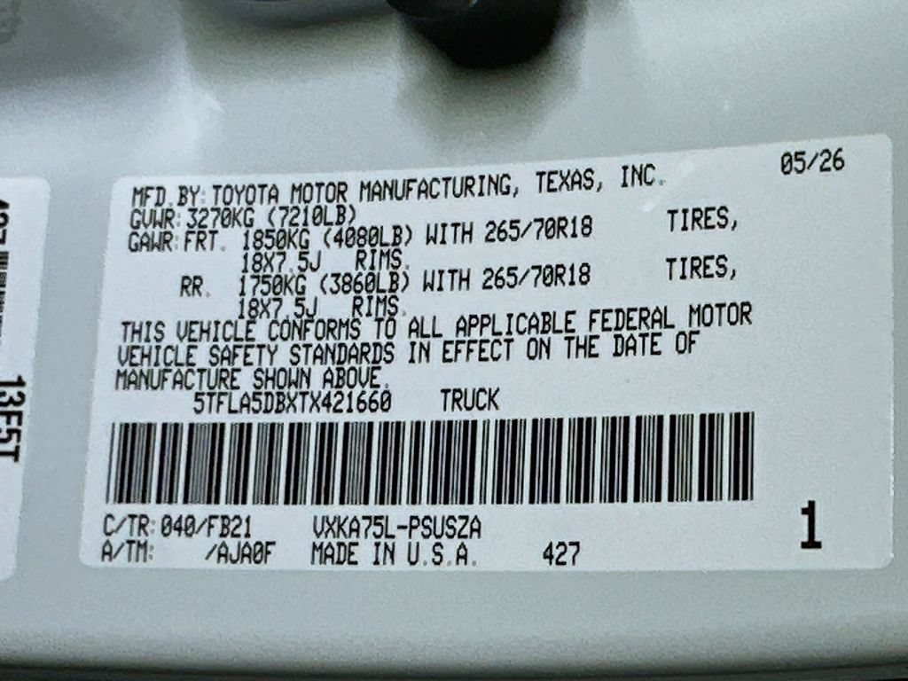New 2026 Toyota Tundra SR5 AWD/4WD image 16