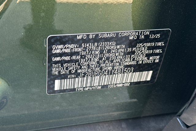 Used 2026 Subaru Outback Limited XT AWD/4WD image 35