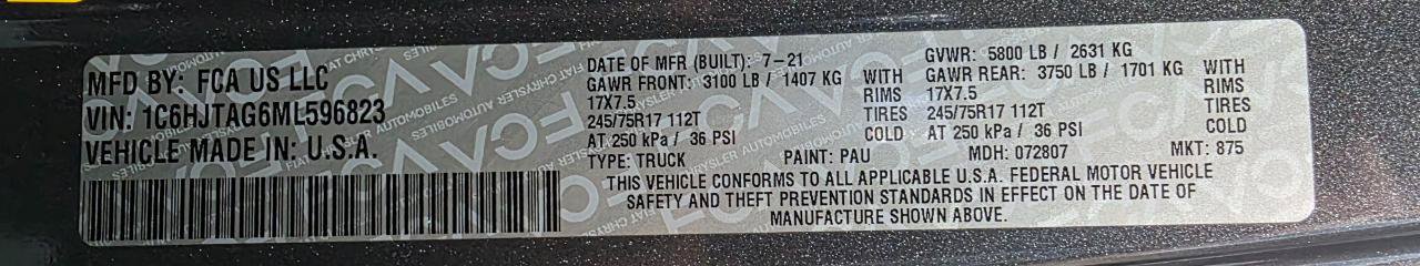 Used 2021 Jeep Gladiator Sport AWD/4WD image 40