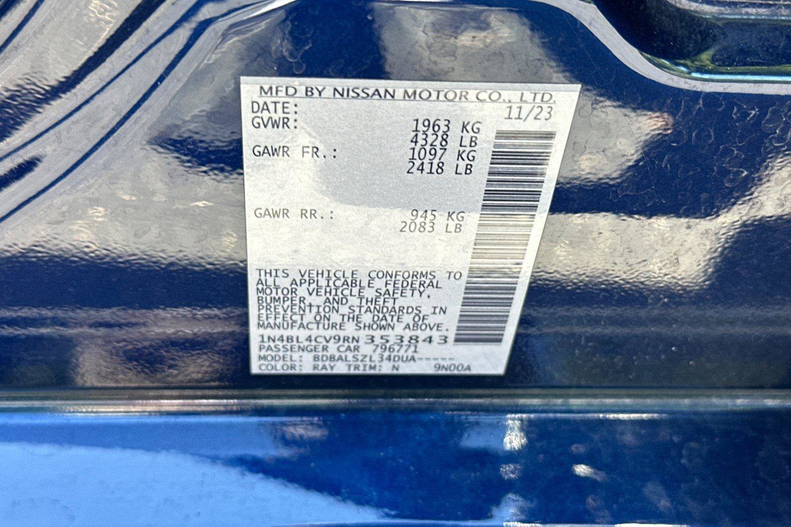 Certified 2024 Nissan Altima 2.5 SR FWD image 27