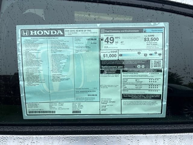 New 2026 Honda Civic Sport Touring image 6