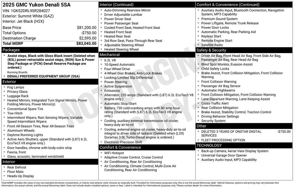 Used 2025 GMC Yukon Denali AWD/4WD image 35