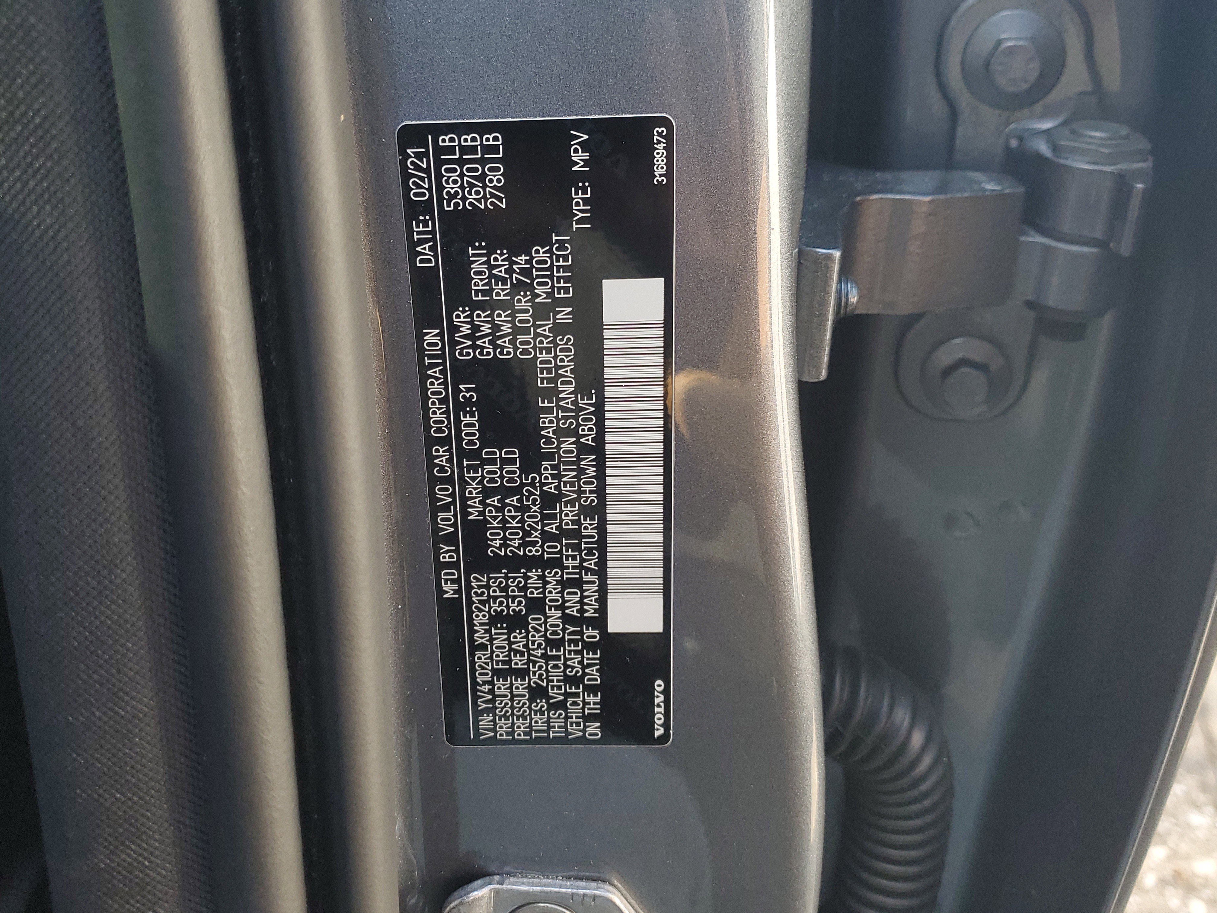 Used 2021 Volvo XC60 T5 Inscription w/ Advanced Package image 31