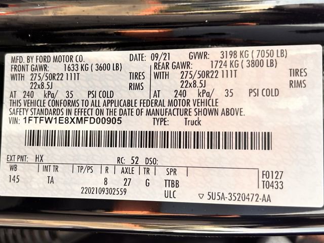 Used 2021 Ford F150 Limited image 34