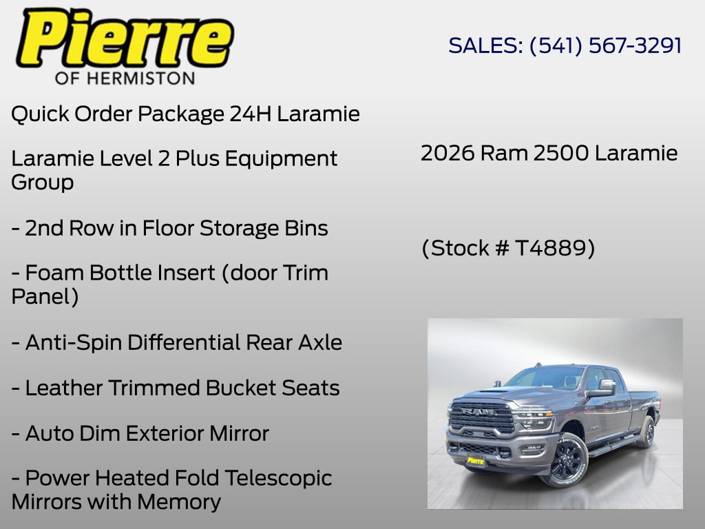 New 2026 RAM 2500 Laramie AWD/4WD image 6