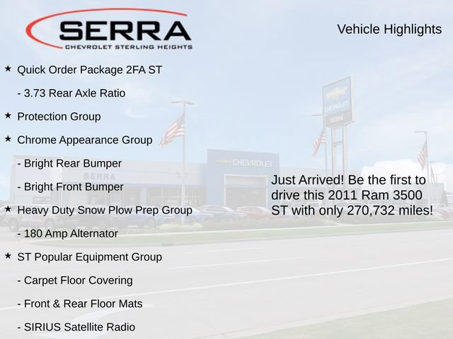 Used 2011 RAM 3500 ST w/ ST Popular Equipment Group AWD/4WD image 3