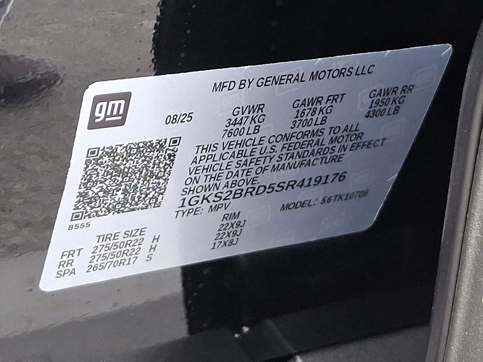 New 2025 GMC Yukon Elevation w/ LPO, Elevation Black Package image 10