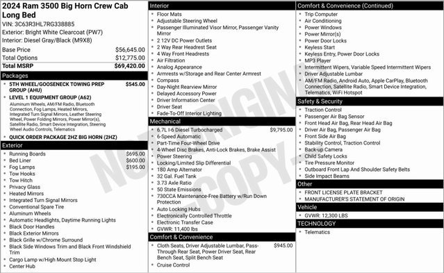 Used 2024 RAM 3500 Big Horn image 2