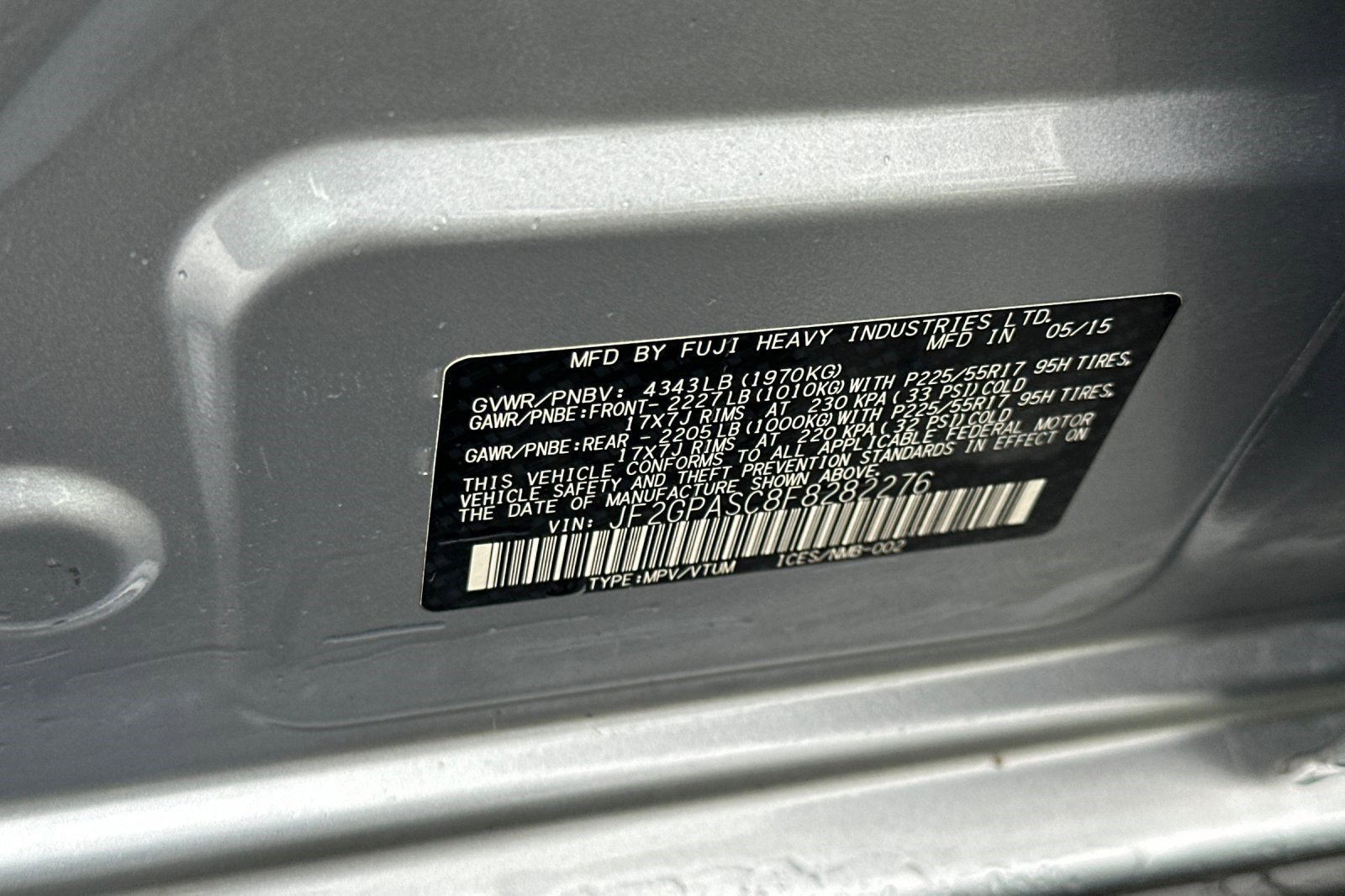 Used 2015 Subaru Crosstrek 2.0i Limited image 39