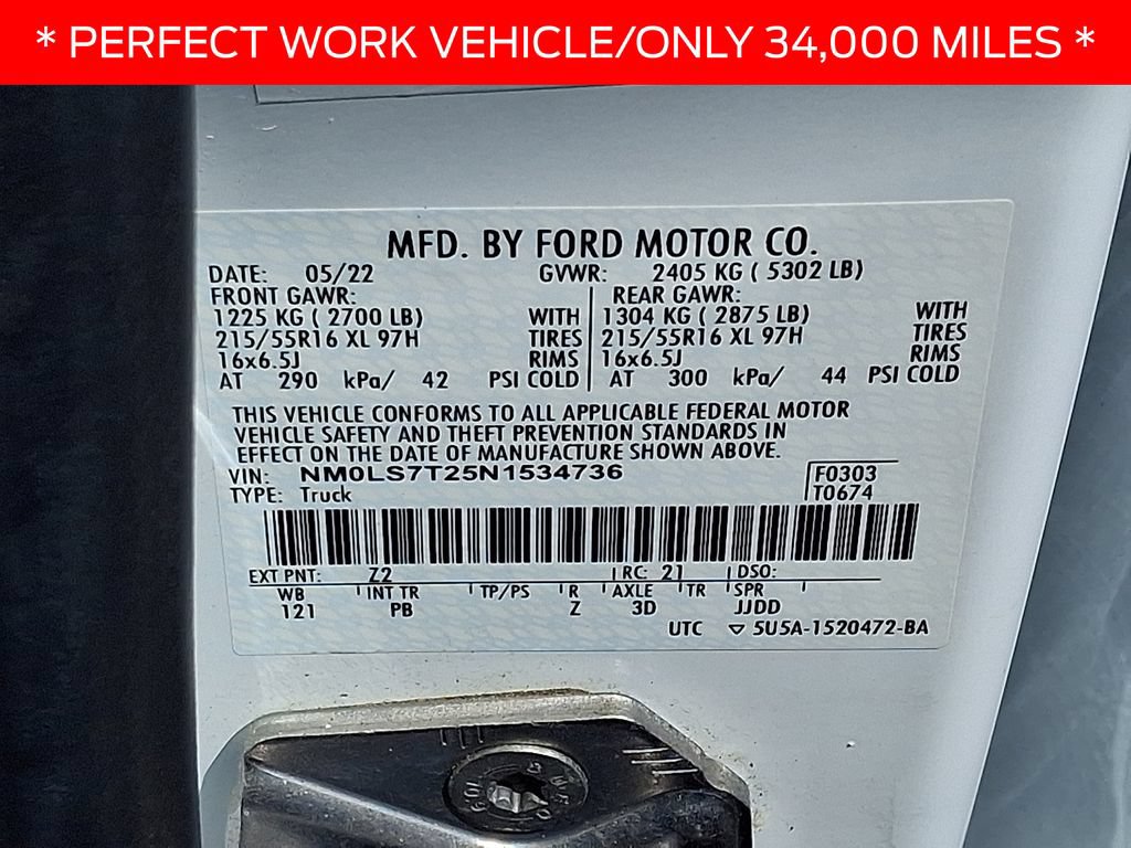 Used 2022 Ford Transit Connect XLT FWD image 24