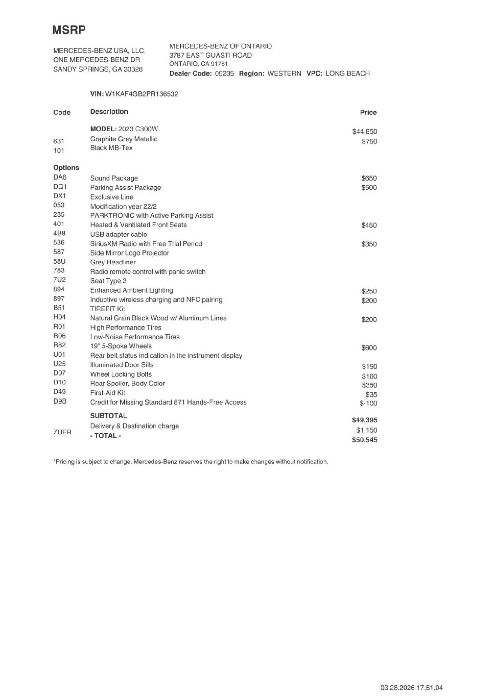 Certified 2023 Mercedes-Benz C 300 Sedan image 2