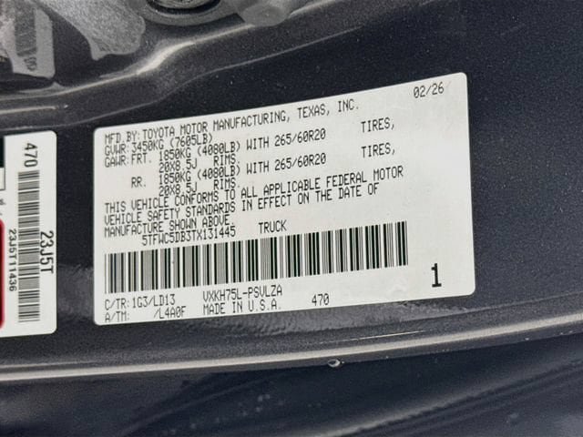 New 2026 Toyota Tundra Limited AWD/4WD image 31