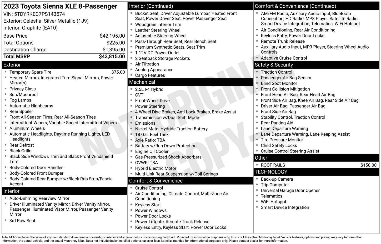 Used 2023 Toyota Sienna XLE image 55