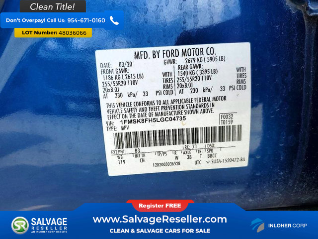 Used 2020 Ford Explorer Limited AWD/4WD image 17