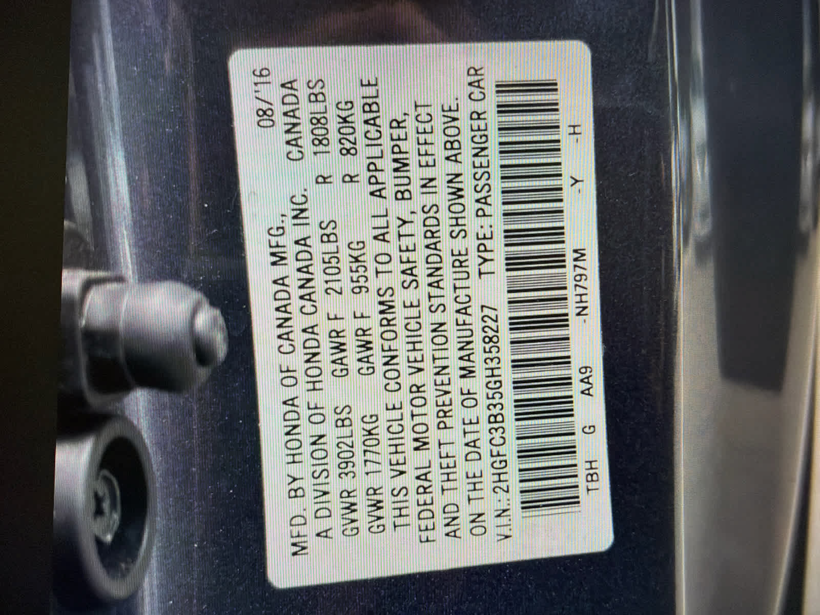 Used 2016 Honda Civic EX-T image 20
