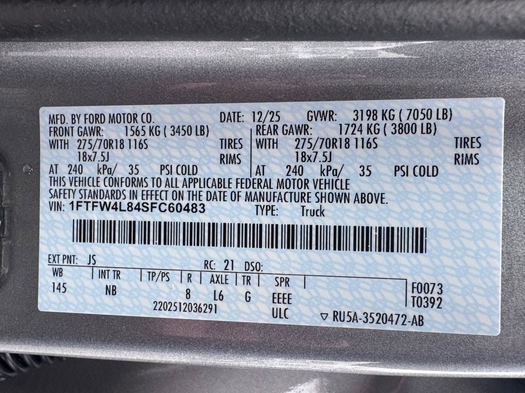 New 2025 Ford F150 Tremor w/ Equipment Group 402A High AWD/4WD image 52