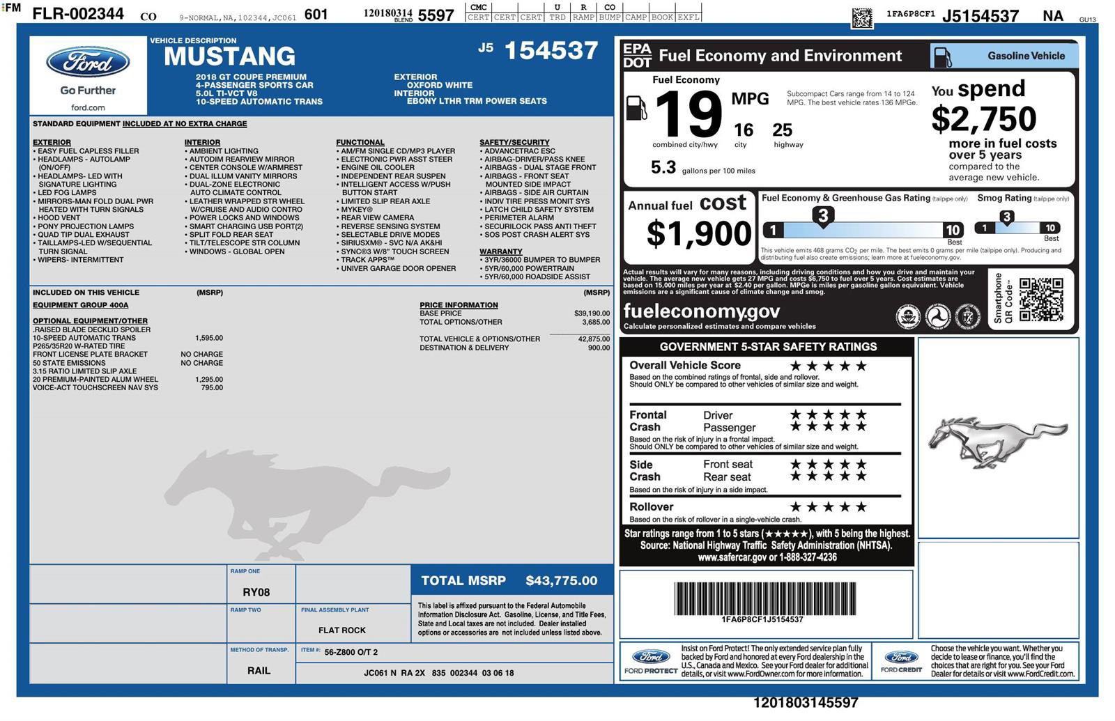 Used 2018 Ford Mustang GT Premium image 27