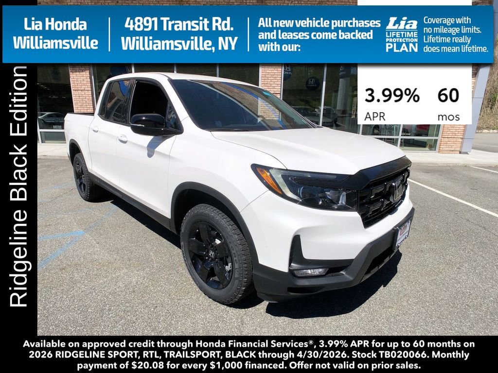 New 2026 Honda Ridgeline Black Edition