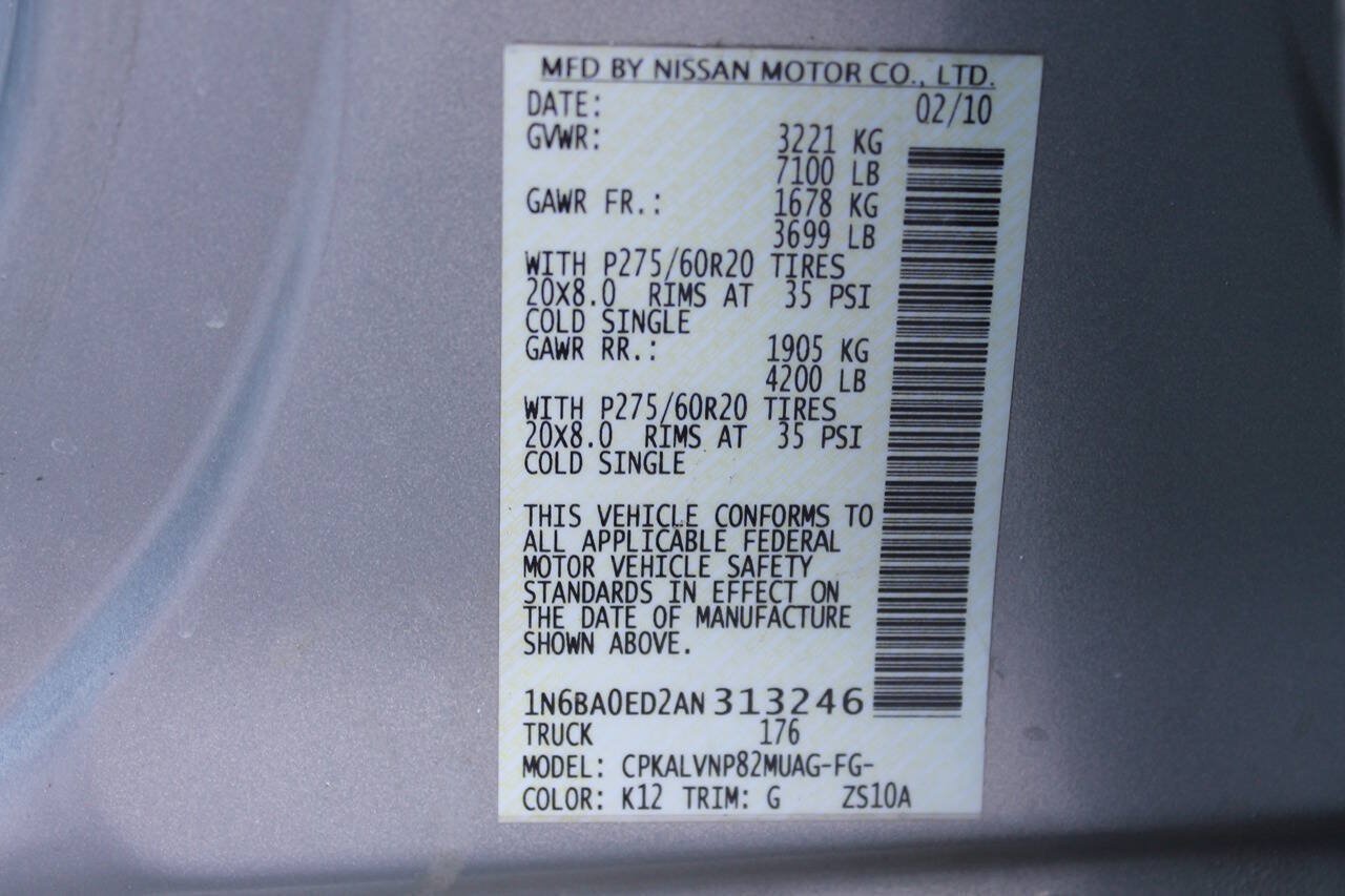 Used 2010 Nissan Titan LE w/ Technology Pkg RWD image 14