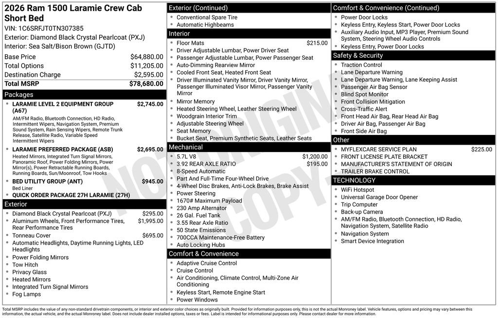 Used 2026 RAM 1500 Laramie AWD/4WD image 6