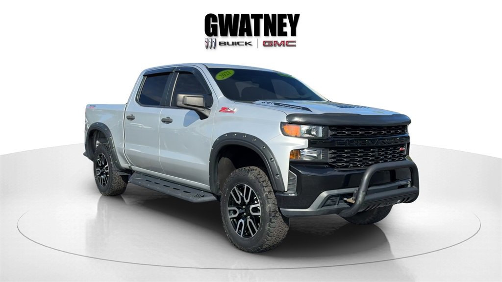 Used 2021 Chevrolet Silverado 1500 Custom Trail Boss w/ LPO, Dark Essentials Package image 8