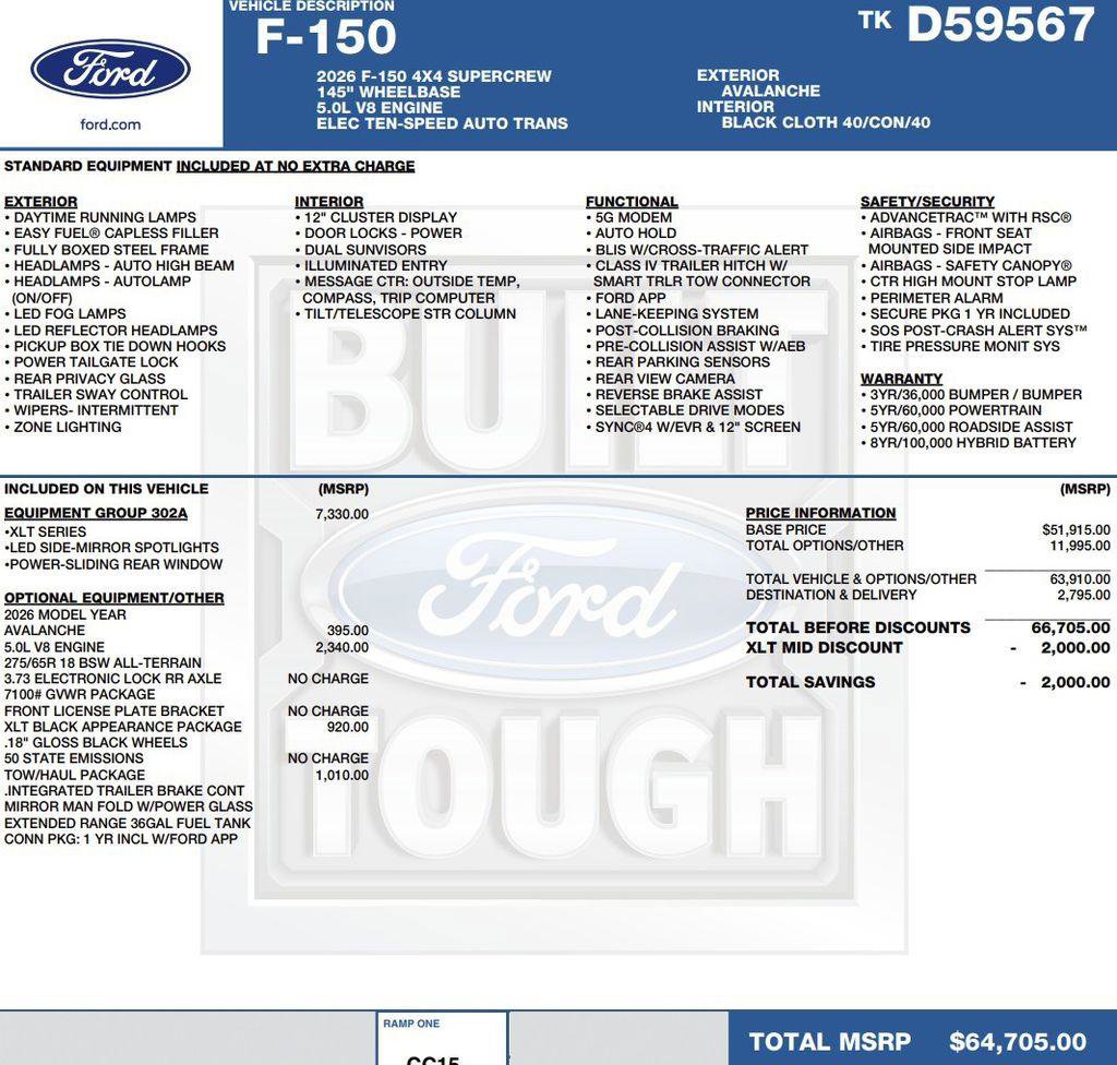 New 2026 Ford F150 XLT image 2