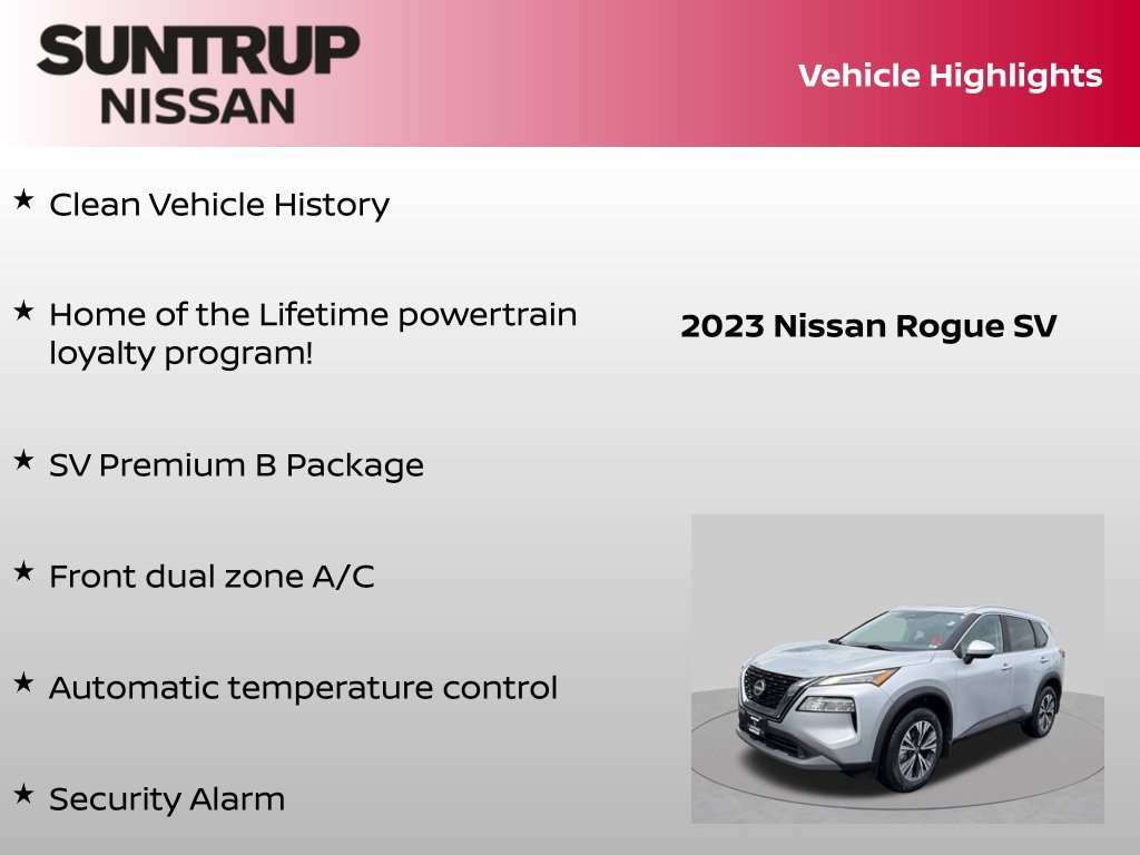 Certified 2023 Nissan Rogue SV w/ SV Premium B Package FWD image 8