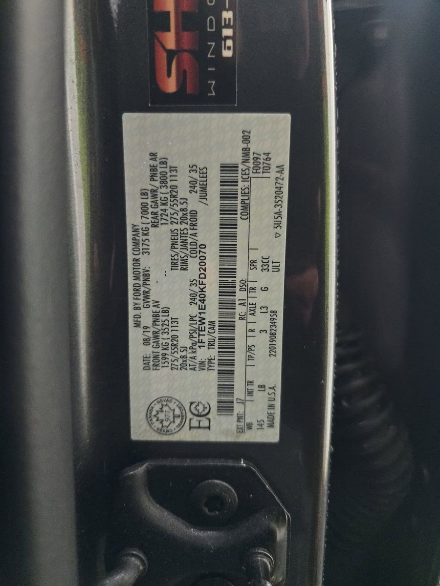 Used 2019 Ford F150 Lariat w/ Equipment Group 502A Luxury AWD/4WD image 14