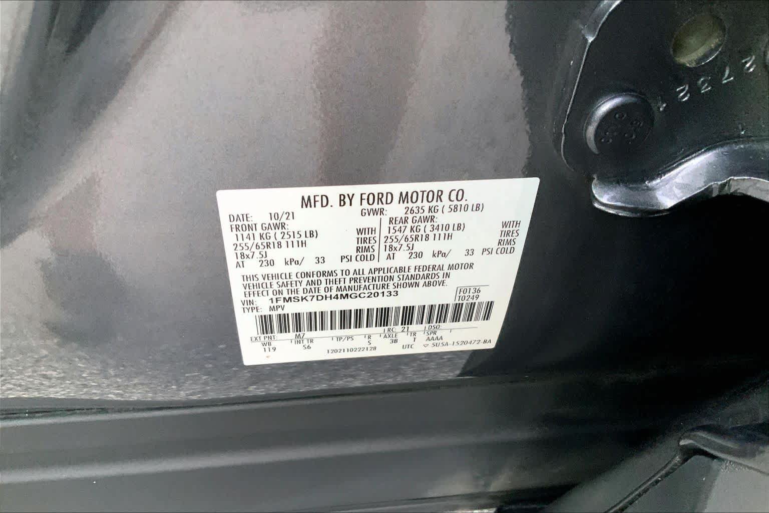 Used 2021 Ford Explorer XLT w/ Equipment Group 202A RWD image 29