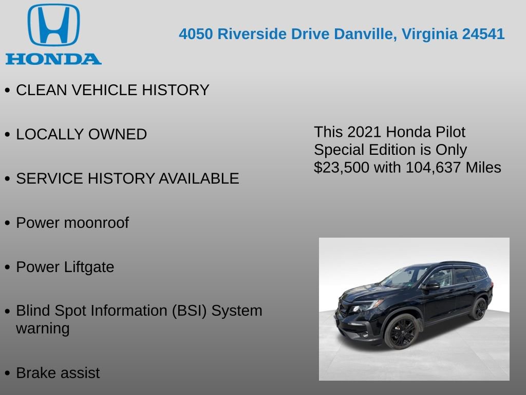 Used 2021 Honda Pilot Special Edition image 7