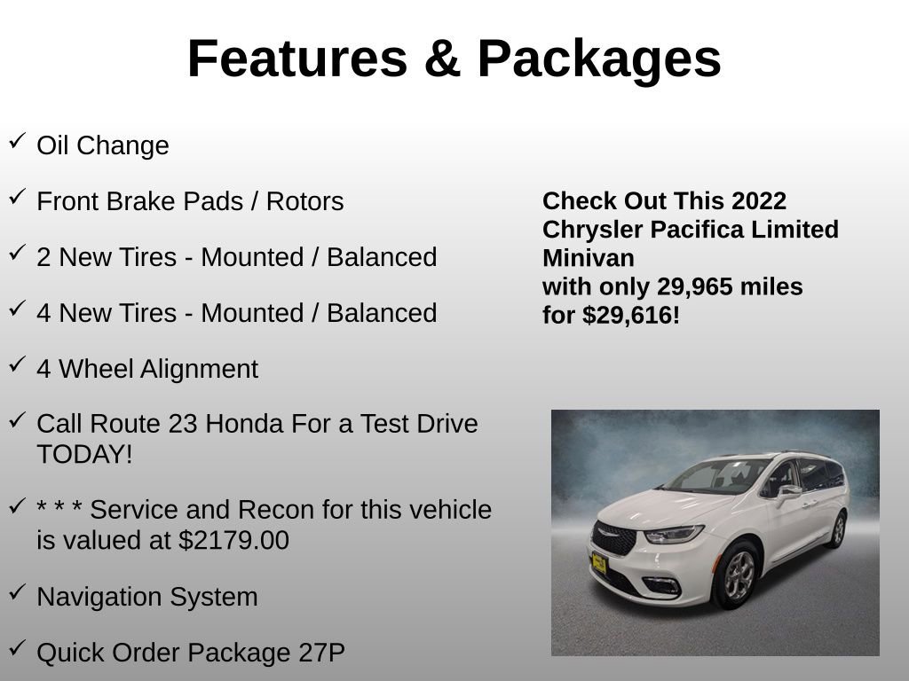 Used 2022 Chrysler Pacifica Limited FWD image 4