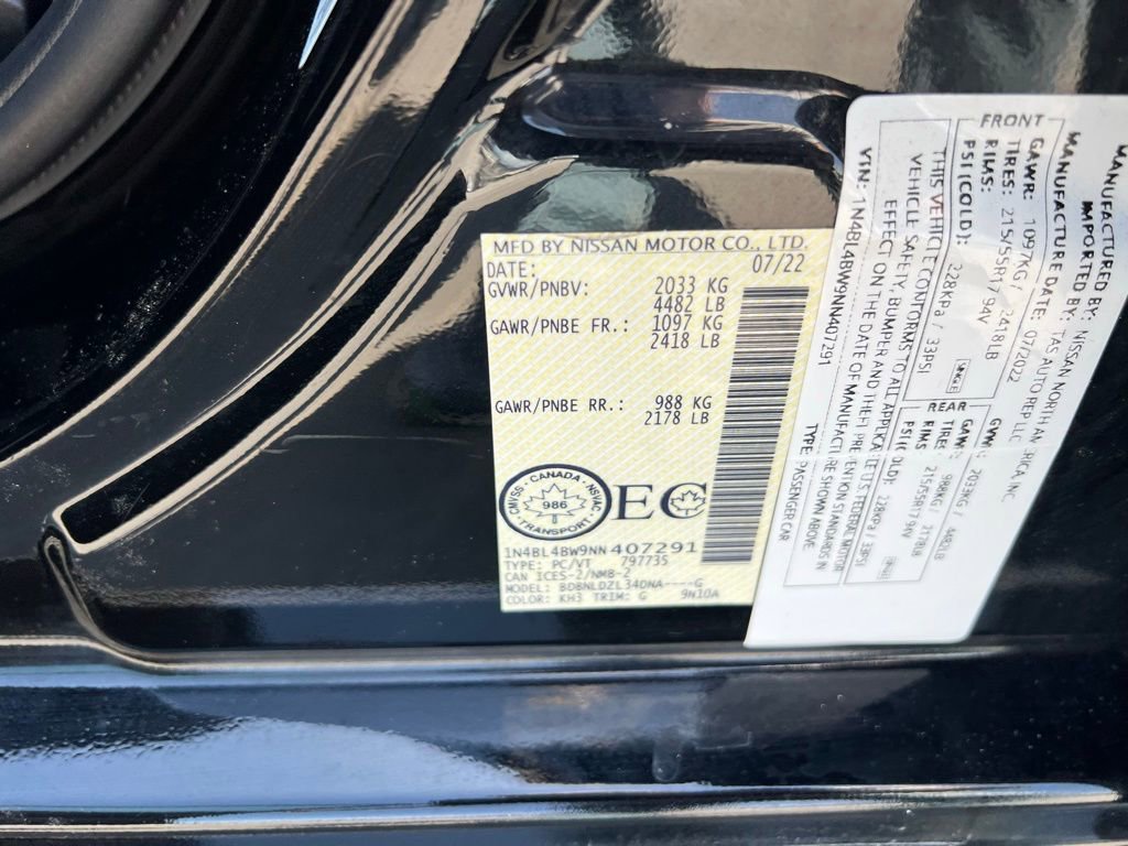 Used 2022 Nissan Altima 2.5 AWD/4WD image 16