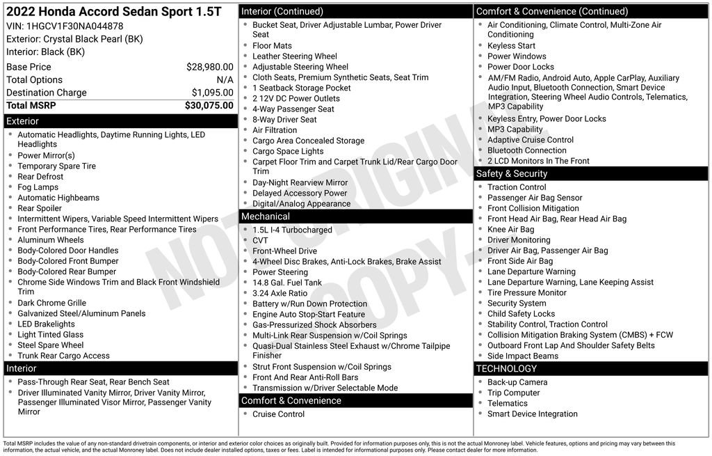 Used 2022 Honda Accord Sport image 31