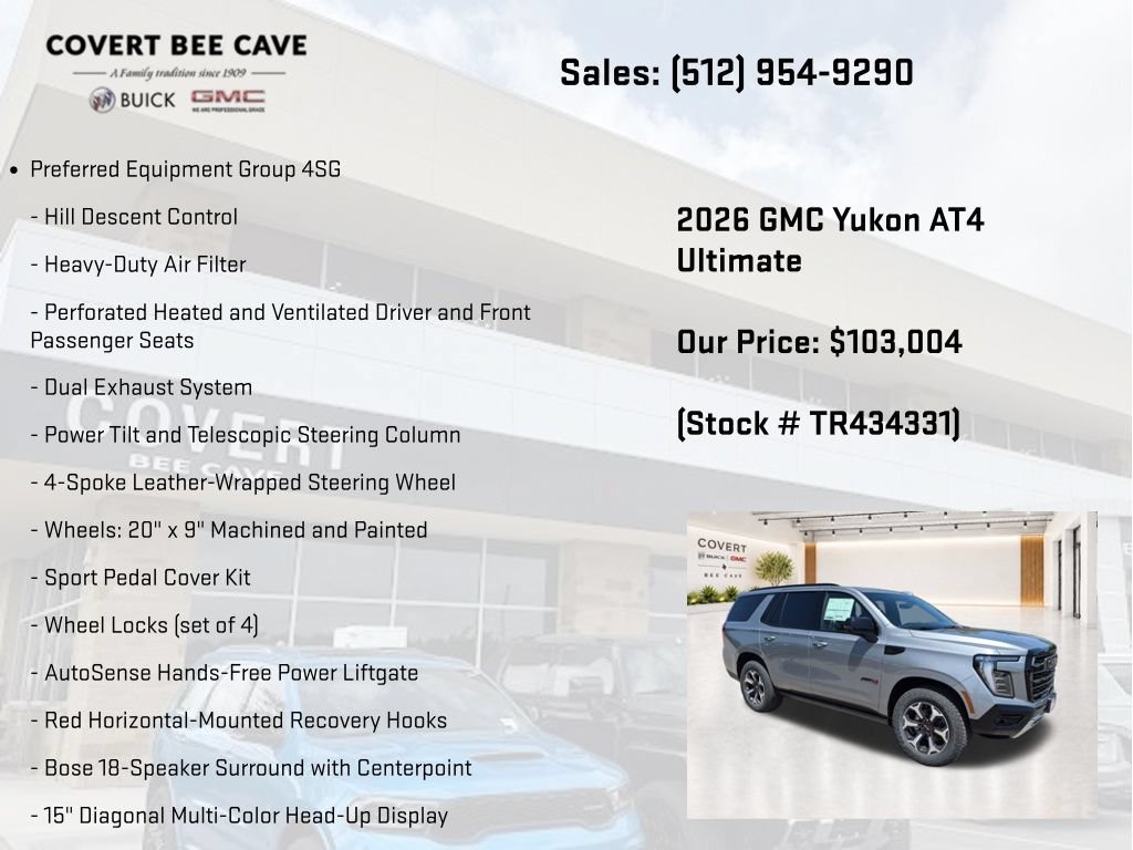 New 2026 GMC Yukon AT4 Ultimate AWD/4WD image 10