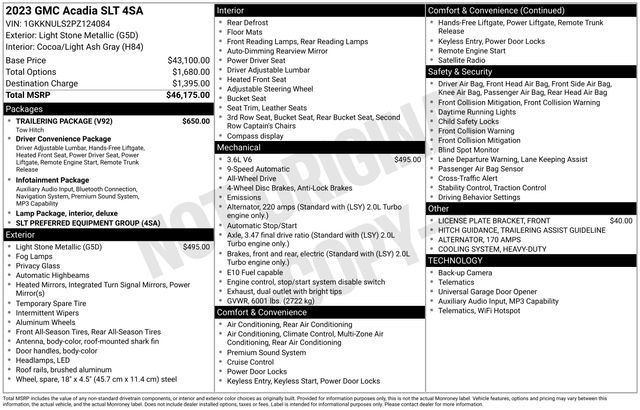 Used 2023 GMC Acadia SLT w/ Trailering Package image 4